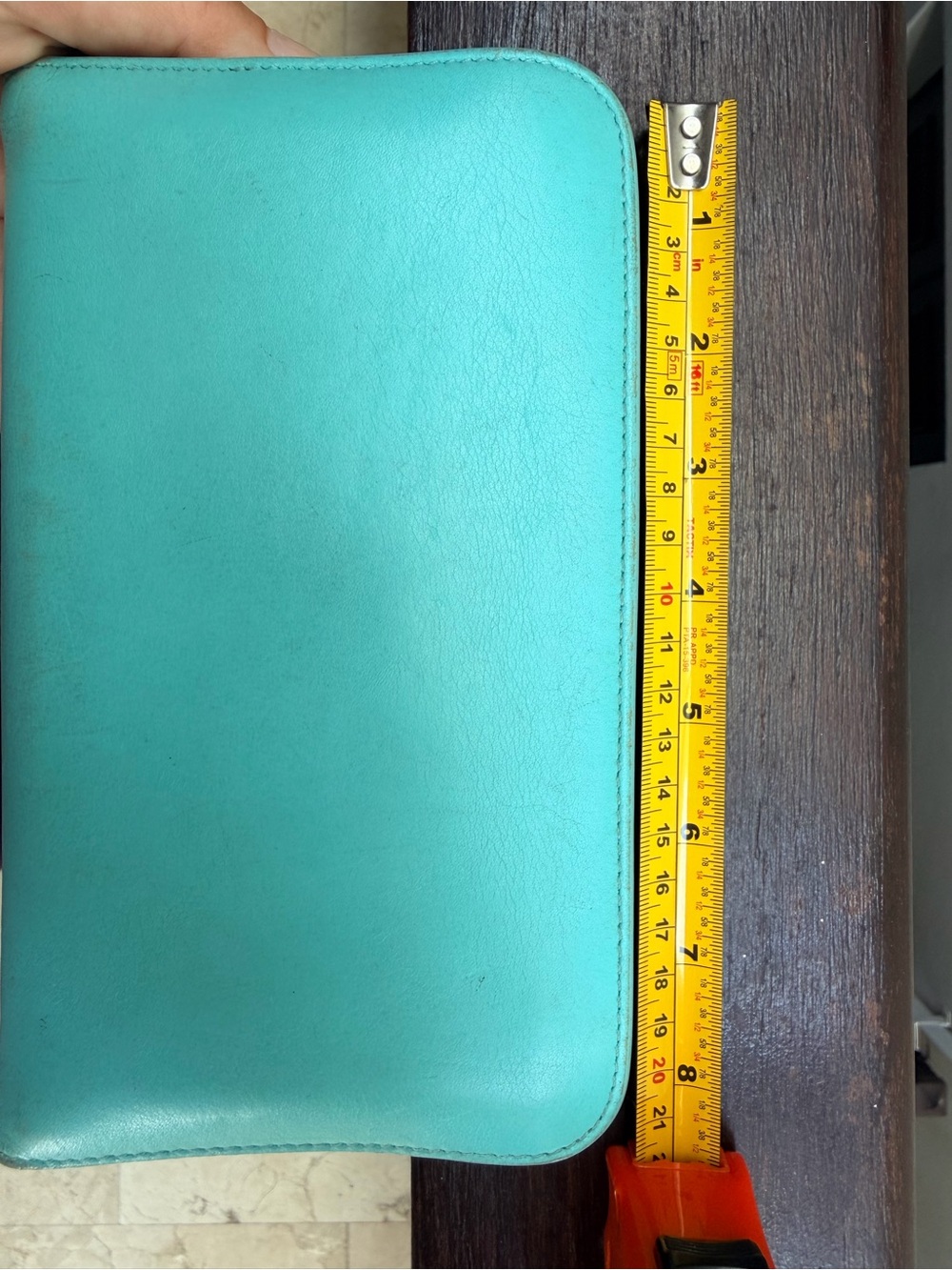 Tiffany & Co Large Zip Around Wallet Tiffany Blue Leather Wallet Authentic - Picture 7 of 11